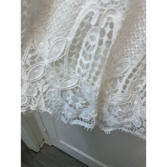 Tuckernuck White Lace Avalon Mini Dress Size XS NWT Bridal Shower Party Bride - Picture 3 of 8